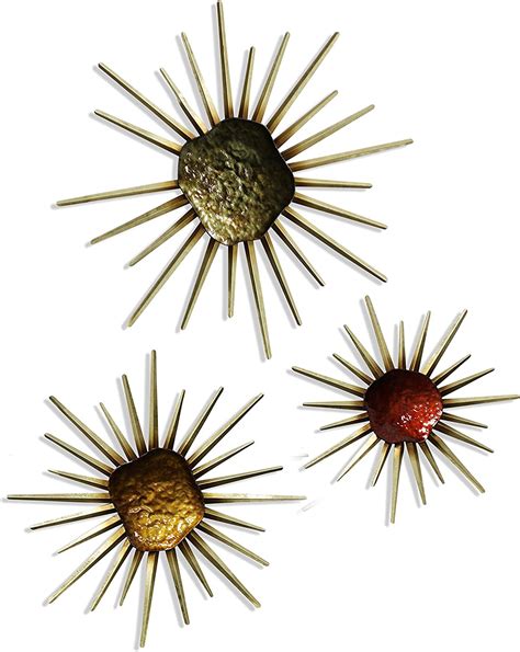 Collective Design Contemporary Metal Spikes Gold Finish Set