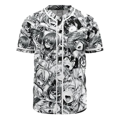 Ahegao Manga Collage Jersey Shirt Shirt Monkjuno