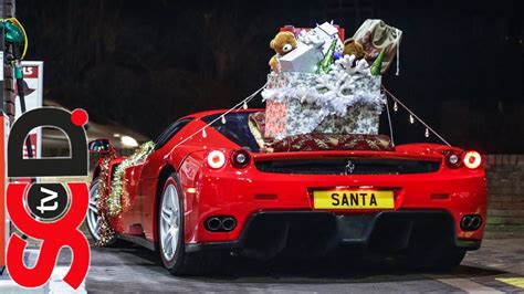 Video Meet Santas Ferrari Enzo Sleigh Gtspirit