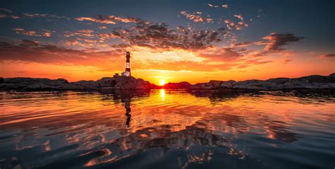 Lighthouse At Sunset Wallpapers Wallpaper Cave