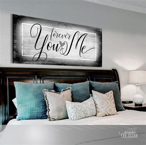 couples wall art forever you and me wood frame ready to hang sense of art