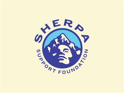 sherpa support foundation logo by clint martin on dribbble