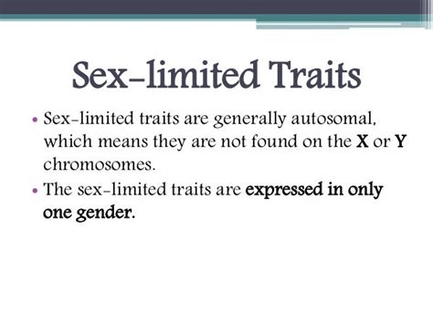 sex limited traits and sex influenced traits free nude porn photos