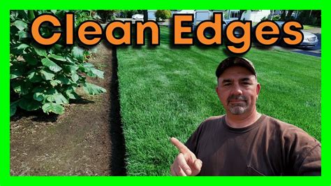 How To Make Clean Edges In Your Lawn Youtube