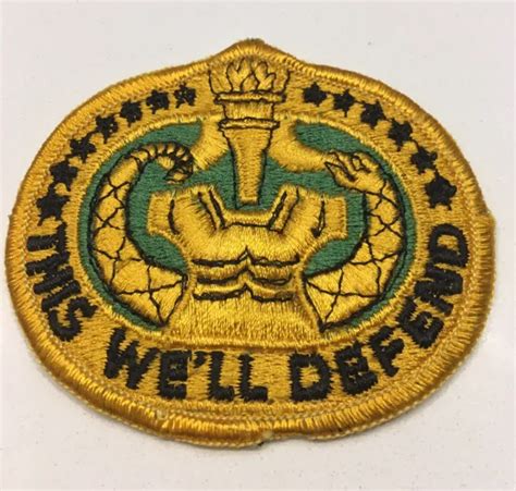 Original Vietnam Era Us Army Drill Sergeant School Color Merrow Edge