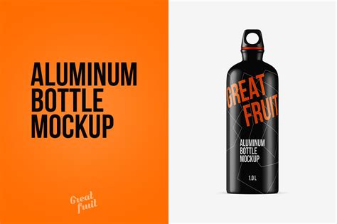 aluminum water bottle psd mockup creative product mockups creative market