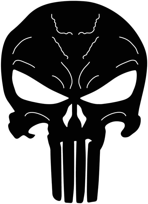 Punisher Skull Decal Free Dxf File Plasma Ready Laser Cnc Files