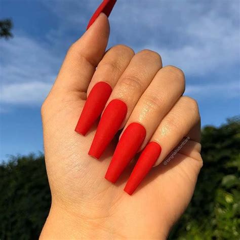 20 amazing ways to rock red coffin nails 2023 inspired beauty