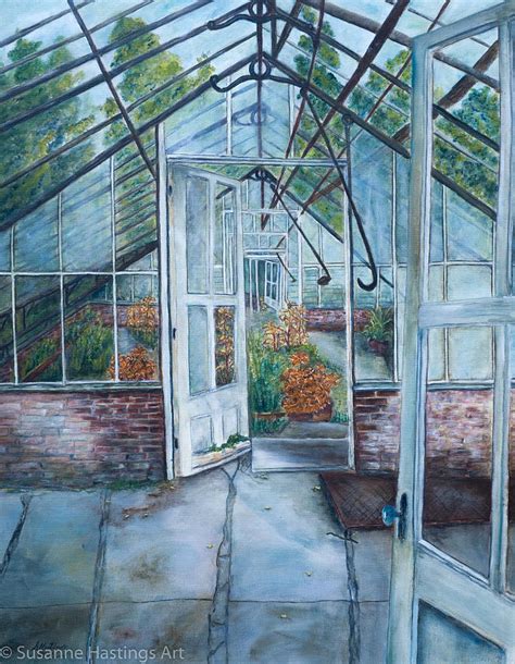 Abandoned Greenhouse Painting By Susanne Hastings Fine Art America