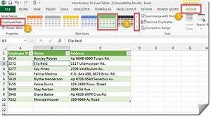 Excel Tables How To Excel