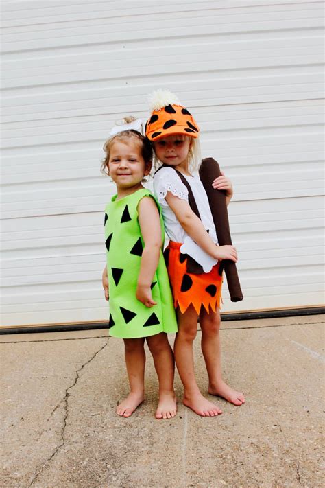 diy bam bam costume homemade flintstones see kate sew