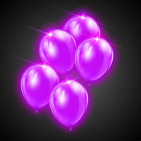Purple Light Up Led Balloons In Bulk Windy City Novelties