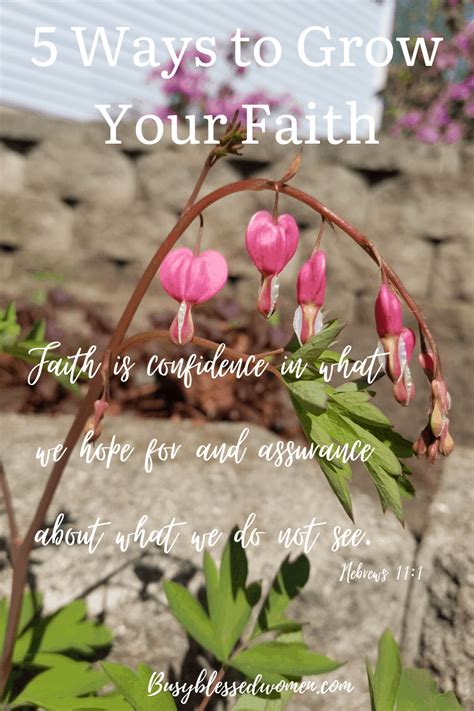5 Ways To Grow Your Faith Busy Blessed Women