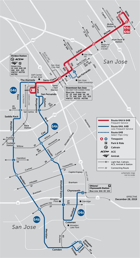 64a Bus Schedule Vta Sf Bay Transit