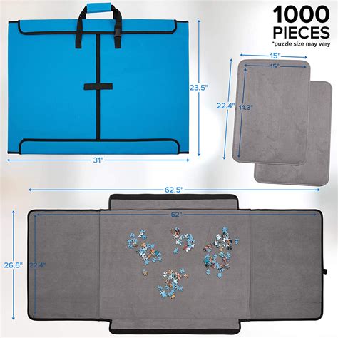 1000 Piece Puzzle Caddy Portable Jigsaw Puzzle Mat Organizer Stora