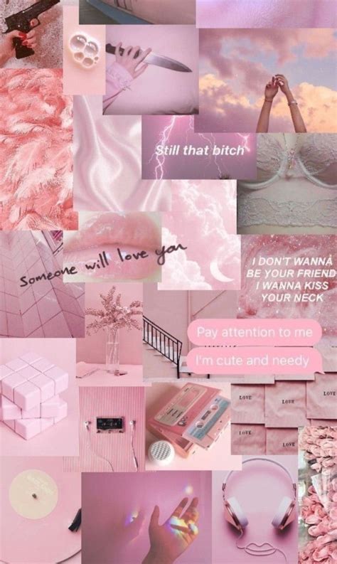 Pink Aesthetic Wallpaper Vsco Collage Backgrounds Dokumen Paud Tk Sd Smp