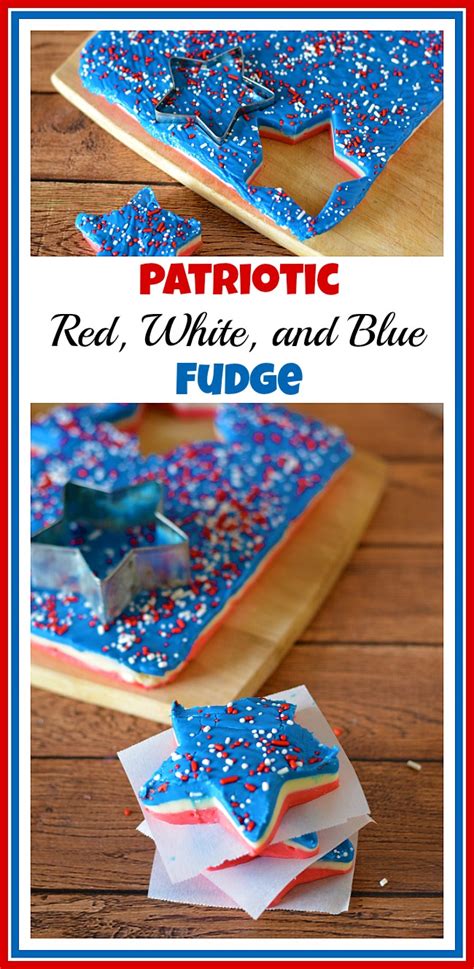 Patriotic Red White And Blue Fudge