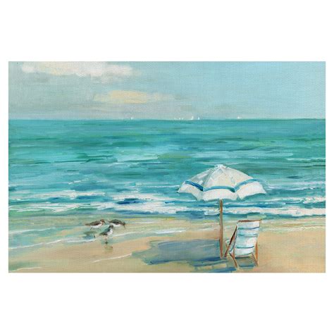 Fine Art Canvas Simply Summer Beach View by Sally Swatland Canvas Art