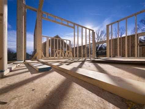 New House Framing Construction Stock Image Image Of Construction