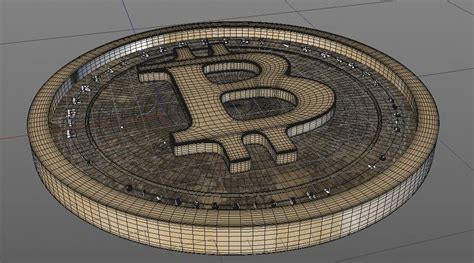 3d Model Bitcoin Logo Vr Ar Low Poly Cgtrader