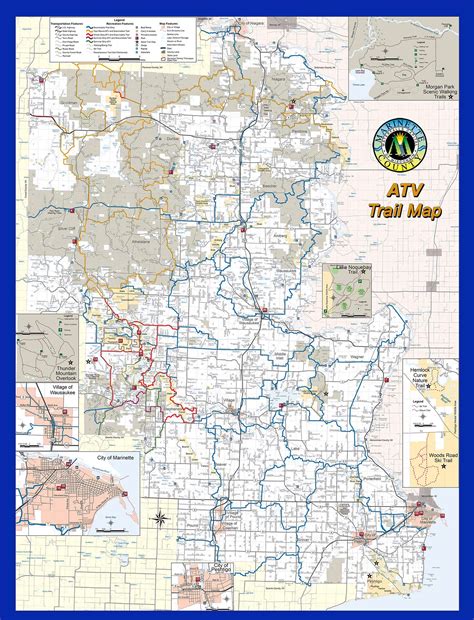 marinette county atv trail map