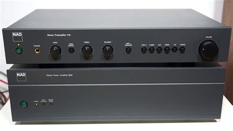 Nad 114 Stereo Preamplifier And Nad 214 Stereo Power Amplifier Youtube