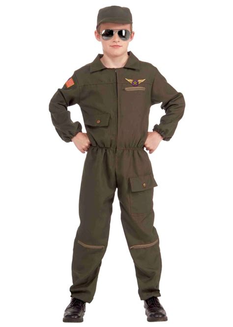 Boys Military Air Force Fighter Pilot Costume Professional Costumes