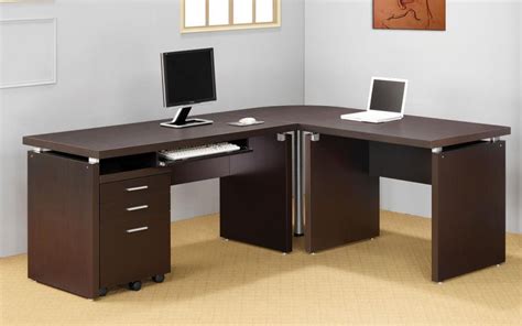 The Skylar Contemporary Cappuccino Computer Desk Is On Sale At