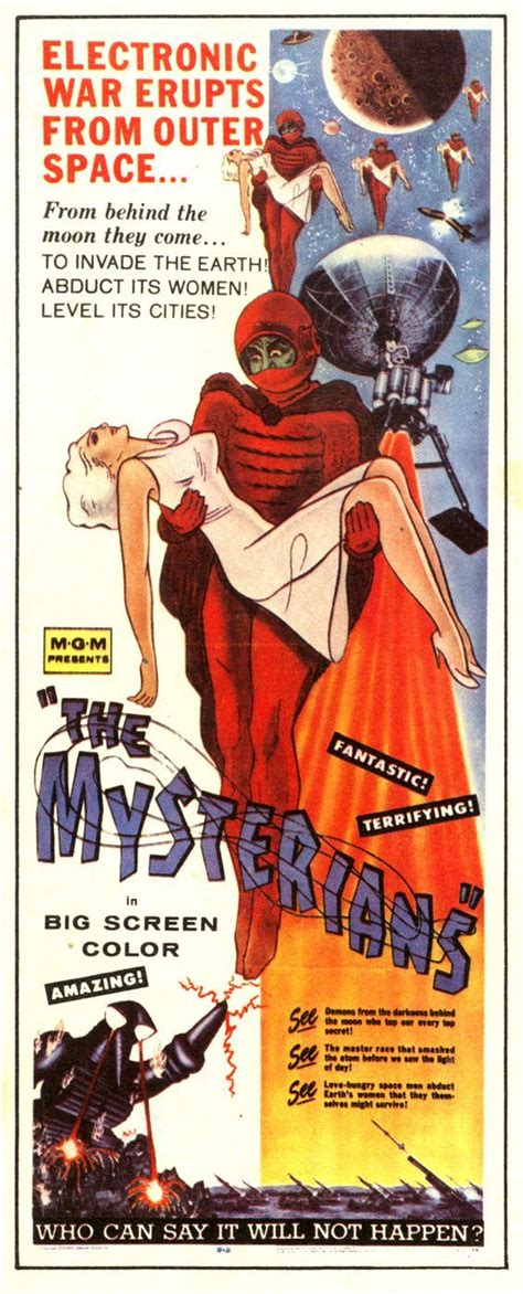 The Mysterians 1957 Science Fiction Movie Posters Film Posters