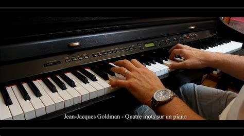 Patrick Fiori Jean Jacques Goldman Christine Ricol Quatre Mots Sur Un Piano Piano Cover