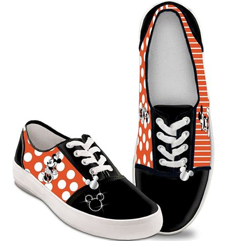 Disney Retro Mickey And Minnie Womens Canvas Shoes By The Bradford
