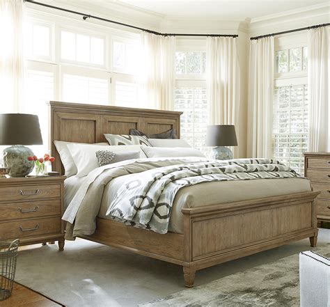 Christopher guy bedroom set 09. French Modern Hickory Wood Queen Panel Bed Frame ...