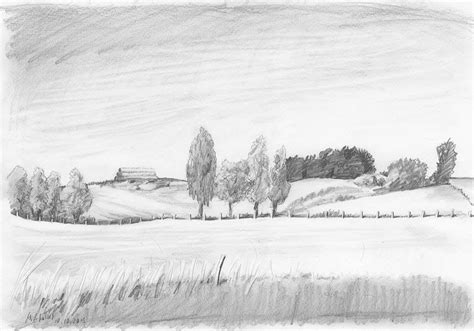 Pin by Kristy Amalia Drawing on Drawing Ideas in 2019 | Landscape pencil drawings, Pencil ...