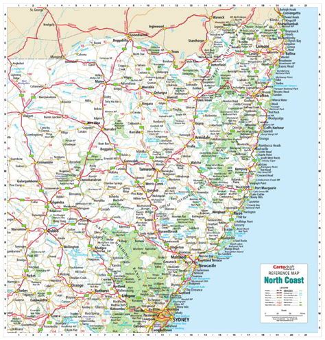 Buy North Coast New South Wales Wall Map Mapworld