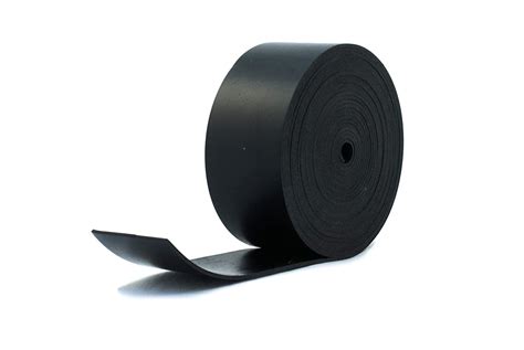 Solid Neoprene Black Rubber Strip 75mm Wide X 3mm Thick X 5m Long