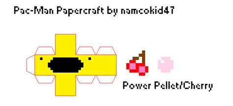 11free Minecraft Pac Man Papercraft Kienesigualakien
