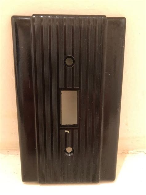 Learn how to emboss a light switch cover using metal sheets. Vintage NOS Uniline Brown Bakelite Light Switch Cover ...