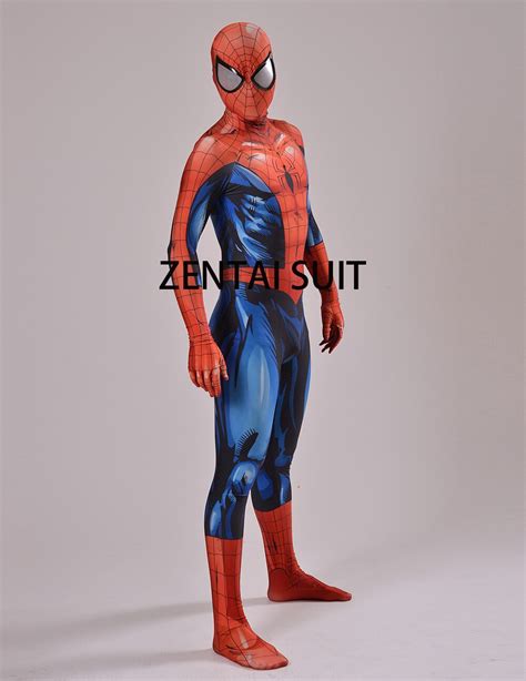 ultimate spiderman costume 3d shade spandex cosplay halloween spider man superhero costume 2016