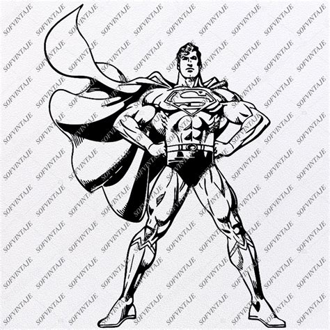 Superman Svg File Superman Original Svg Designtattoo Svg Superman Clip
