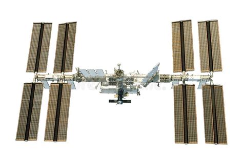 International Space Station Satellite Isolated Stock Photo Image Of