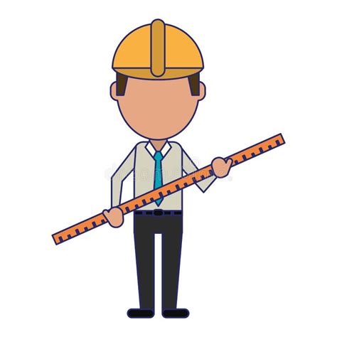 Construction Worker Avatar Stock Vector Illustration Of Maintenance