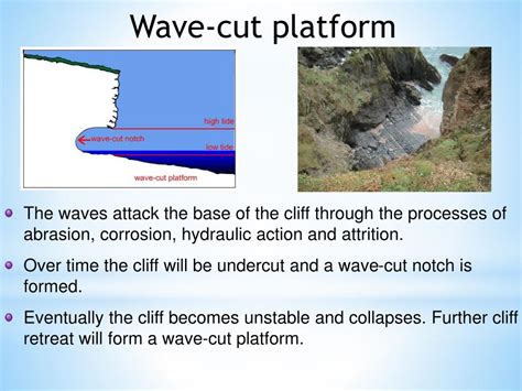 Ppt Landforms Of Coastal Erosion Powerpoint Presentation Free