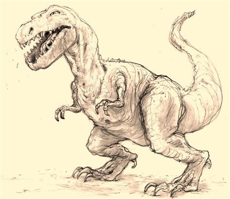 Dinosaur Pencil Drawing At Getdrawings Free Download