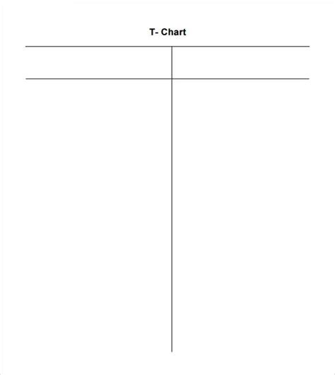 T Chart Template Editable