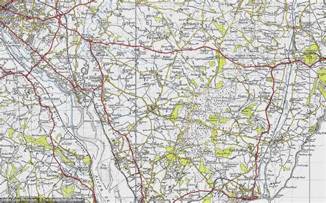 Historic Ordnance Survey Map Of Woodbury 1946