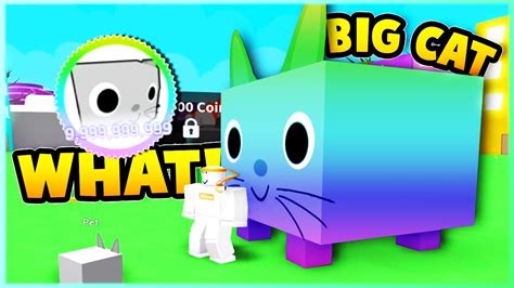 New Overpowered Big Cat Pet Pet Simulator Roblox Youtube
