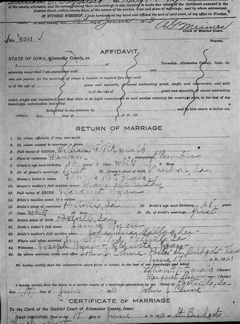 Margaret Ryan Marriage Marriage License For Margaret Ryan Flickr