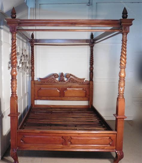 Antiques Atlas A Large Mahogany 5ft Four Poster Bed