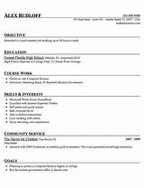 High School Student Resume Objective Examples
