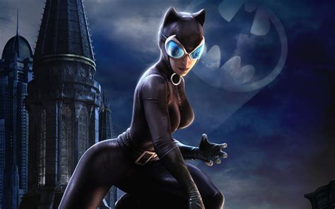 วอลเปเปอร์ การ์ตูน dc catwoman แมวสาว latex bodysuit น้ำยางข้น น้ำยางสีดำ มืด กลางคืน